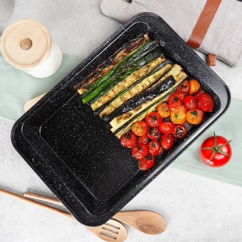 Grupa Orion Sp. z o.o. Brytfanna Granitowa VILDE 37,5 x 25,5 x 5 cm Stal Węglowa do 230°C