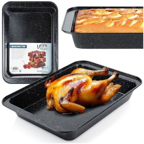 Grupa Orion Sp. z o.o. Brytfanna Granitowa VILDE 37,5 x 25,5 x 5 cm Stal Węglowa do 230°C