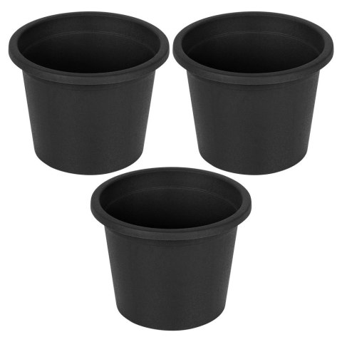 Grupa Orion Sp. z o.o. Zestaw Doniczek Ogrodowych VILDE 14,5 cm 3 szt. Plastikowych Okrągłych