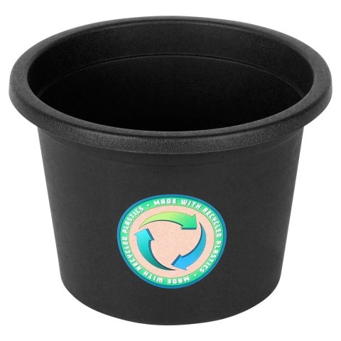 Grupa Orion Sp. z o.o. Doniczka Ogrodowa Okrągła VILDE 20 cm Czarna Odporna na Pogodę