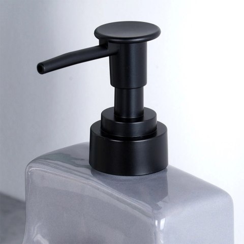 Grupa Orion Sp. z o.o. Dozownik do Naczyń Ceramiczny VILDE 400 ml z Gąbką, Szary Błyszczący Połysk