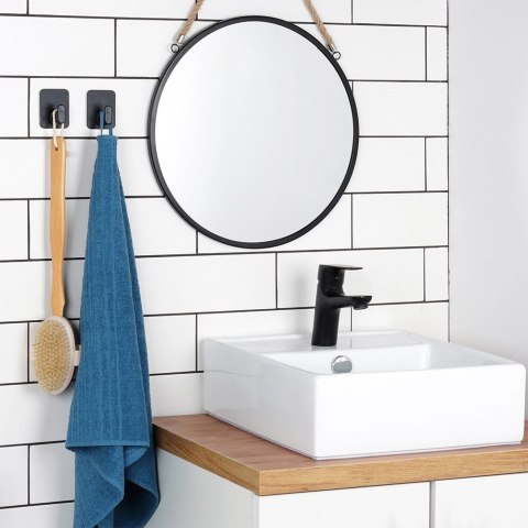 Grupa Orion Sp. z o.o. Haczyk Wieszak VILDE Samoprzylepny 2 szt. Czarny Taśma 3M Kuchnia