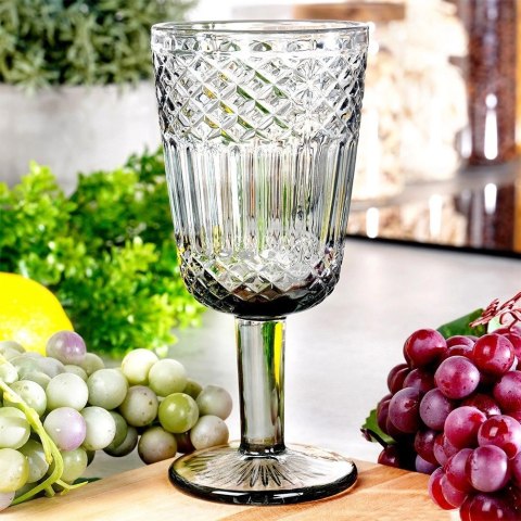 Grupa Orion Sp. z o.o. Kieliszek do Wina VILDE Szklany Czarny 270 ml Zdobiony Elegancki