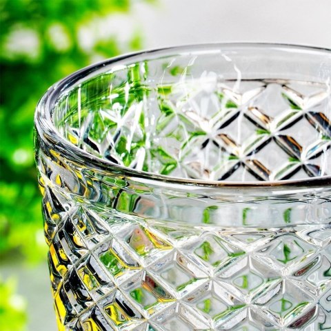 Grupa Orion Sp. z o.o. Kieliszek do Wina VILDE Szklany Czarny 270 ml Zdobiony Elegancki