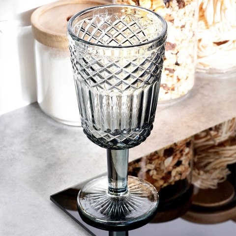 Grupa Orion Sp. z o.o. Kieliszek do Wina VILDE Szklany Czarny 270 ml Zdobiony Elegancki