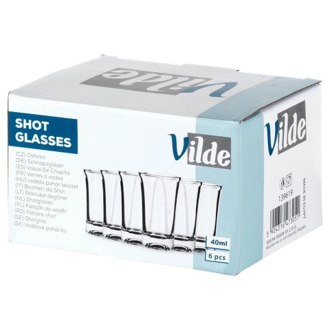 Grupa Orion Sp. z o.o. Kieliszki do Wódki VILDE Szklane 6 szt. 40 ml Wzmocnione Dno