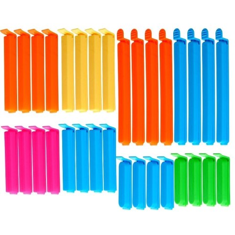 Grupa Orion Sp. z o.o. Klipsy do Torebek VILDE 32 szt. 4 Rozmiary Mix Kolorów Świeżość