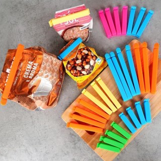 Grupa Orion Sp. z o.o. Klipsy do Torebek VILDE 32 szt. 4 Rozmiary Mix Kolorów Świeżość