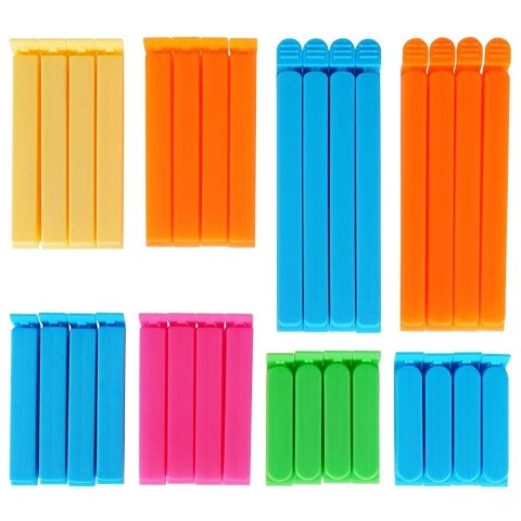 Grupa Orion Sp. z o.o. Klipsy do Torebek VILDE 32 szt. 4 Rozmiary Mix Kolorów Świeżość