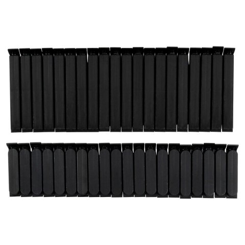 Grupa Orion Sp. z o.o. Klipsy do Torebek VILDE 40 szt. 2 Rozmiary Czarny Szczelne Duży Zestaw