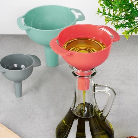 Grupa Orion Sp. z o.o. Lejek kuchenny i sitko 10/8/6 cm 4 el.