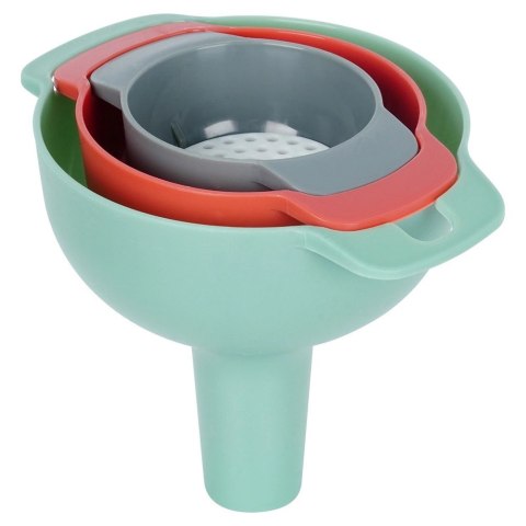 Grupa Orion Sp. z o.o. Lejek kuchenny i sitko 10/8/6 cm 4 el.