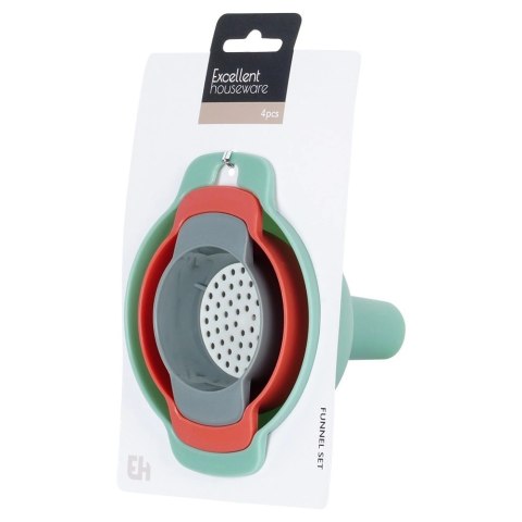 Grupa Orion Sp. z o.o. Lejek kuchenny i sitko 10/8/6 cm 4 el.