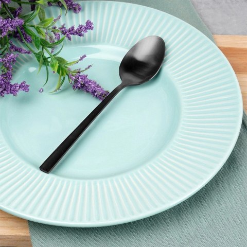 Grupa Orion Sp. z o.o. Łyżeczki do Herbaty Stal Nierdzewna Czarne 4 Szt. 15 cm EXCELLENT HOUSEWARE