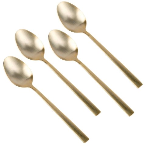 Grupa Orion Sp. z o.o. Łyżeczki do Herbaty Stal Nierdzewna Złote 4 Szt. 15 cm EXCELLENT HOUSEWARE