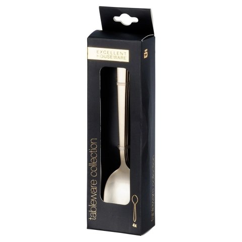 Grupa Orion Sp. z o.o. Łyżeczki do Herbaty Stal Nierdzewna Złote 4 Szt. 15 cm EXCELLENT HOUSEWARE