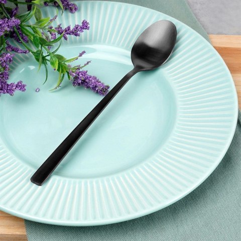 Grupa Orion Sp. z o.o. Łyżeczki Koktajlowe Stal Nierdzewna Czarne 4 Szt.18 cm EXCELLENT HOUSEWARE