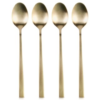 Grupa Orion Sp. z o.o. Łyżeczki Koktajlowe Stal Nierdzewna Złote 4 Szt.18 cm EXCELLENT HOUSEWARE