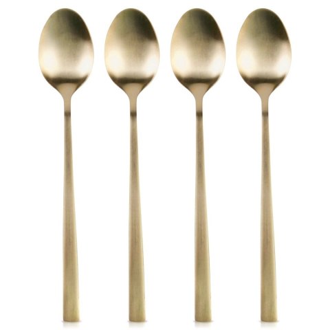 Grupa Orion Sp. z o.o. Łyżeczki Koktajlowe Stal Nierdzewna Złote 4 Szt.18 cm EXCELLENT HOUSEWARE