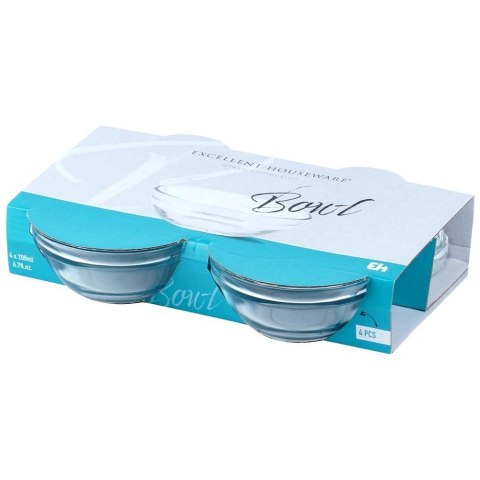 Grupa Orion Sp. z o.o. Miseczki 10,5 cm 200 ml Szkło 4 szt do Zmywarki EXCELLENT HOUSEWARE