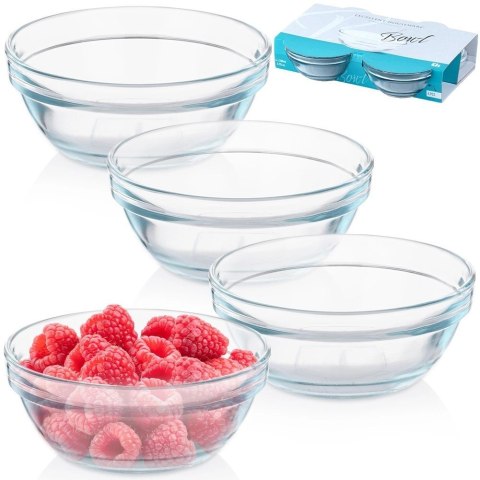 Grupa Orion Sp. z o.o. Miseczki 10,5 cm 200 ml Szkło 4 szt do Zmywarki EXCELLENT HOUSEWARE