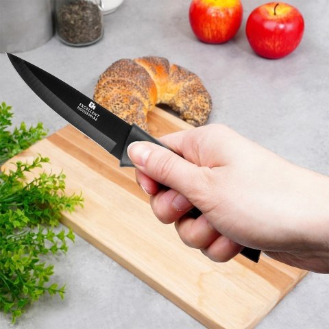 Grupa Orion Sp. z o.o. Nóż do Obierania 19 cm Stal Czarny do Zmywarki EXCELLENT HOUSEWARE