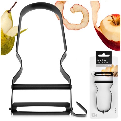 Grupa Orion Sp. z o.o. Obierak do Warzyw i Owoców 11,5 cm Stal Czarny EXCELLENT HOUSEWARE