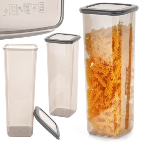Grupa Orion Sp. z o.o. Pojemnik na Makaron Sypkie Piętrowany 2 L EXCELLENT Zamykany 28 x 11 cm