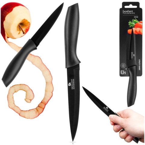 AM/63 Nóż Kuchenny 23 cm Stal Nierdzewna Czarny do Zmywarki EXCELLENT ELECTRICS