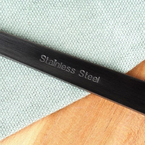 Grupa Orion Sp. z o.o. Łyżki do Sałatek Stal Nierdzewna Czarne 23,5 cm 2 Sztuki MONDEX