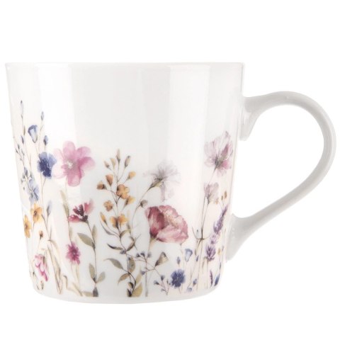 Grupa Orion Sp. z o.o. Kubek porcelanowy kwiaty 430 ml