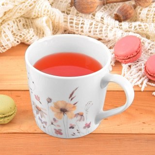 Grupa Orion Sp. z o.o. Kubek porcelanowy kwiaty 430 ml