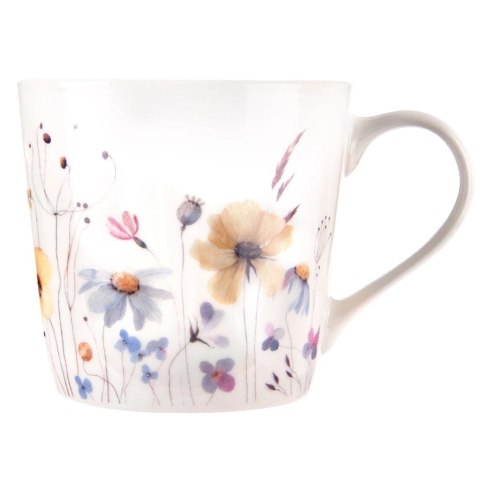 Grupa Orion Sp. z o.o. Kubek porcelanowy kwiaty 430 ml