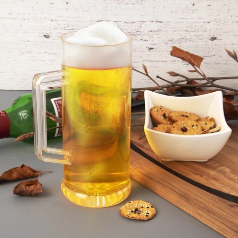 Grupa Orion Sp. z o.o. Kufel do Piwa Plastikowy 620 ml ORION Przezroczysty Stabilny