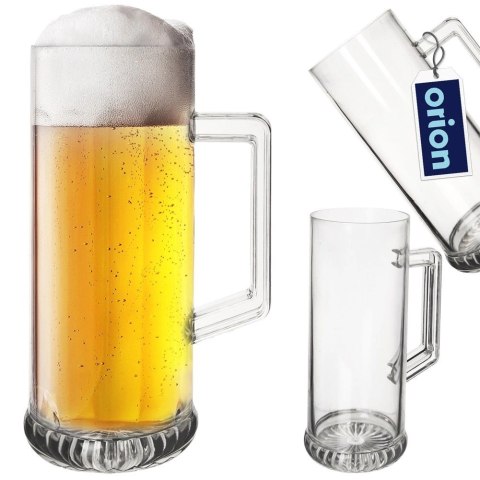 Grupa Orion Sp. z o.o. Kufel do Piwa Plastikowy 620 ml ORION Przezroczysty Stabilny