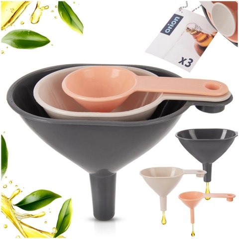 Grupa Orion Sp. z o.o. Lejek kuchenny 8,5x4 / 10x5,5 / 11,5x7 cm 3 szt.