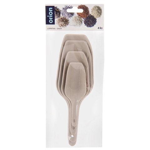 Grupa Orion Sp. z o.o. Łopatki do Nabierania z Tworzywa 4 Sztuki Różne Rozmiary do Zmywarki ORION
