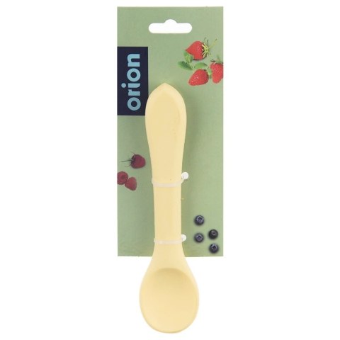 Grupa Orion Sp. z o.o. Łyżeczka Dziecięca Silikonowa Żółta 14 x 3,5 cm do Zmywarki ORION