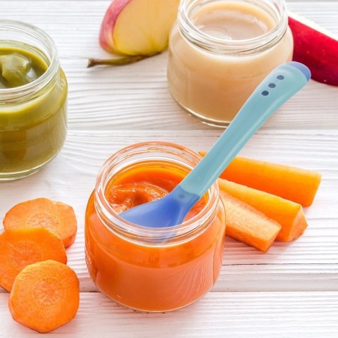 Grupa Orion Sp. z o.o. Łyżeczka Dziecięca z Miękką Końcówką Niebieska 13,5 x 2,5 cm ORION