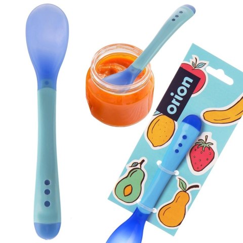 Grupa Orion Sp. z o.o. Łyżeczka Dziecięca z Miękką Końcówką Niebieska 13,5 x 2,5 cm ORION