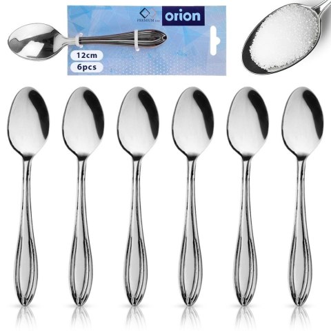 Grupa Orion Sp. z o.o. Łyżeczki do Kawy Espresso Stal Nierdzewna CONIC 6 Sztuk 12 cm ORION
