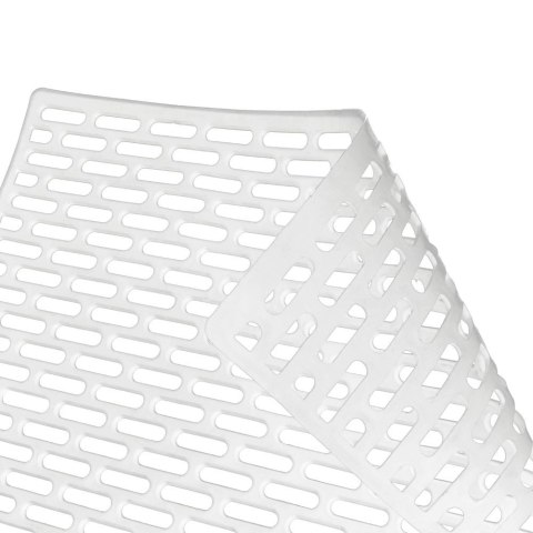 Grupa Orion Sp. z o.o. Mata do Zlewu Gumowa Biała 33 x 28 cm Perforowana Antypoślizgowa ORION