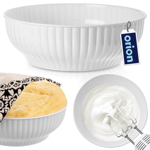 Grupa Orion Sp. z o.o. Miska Kuchenna 24 cm 2,5 L Tworzywo Biała do Zmywarki i Mikrofali ORION