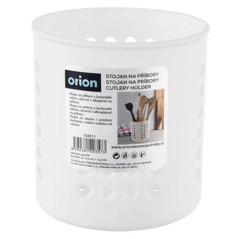 Grupa Orion Sp. z o.o. Ociekacz na Przybory Kuchenne 12,5 x 13 cm Tworzywo Biały ORION