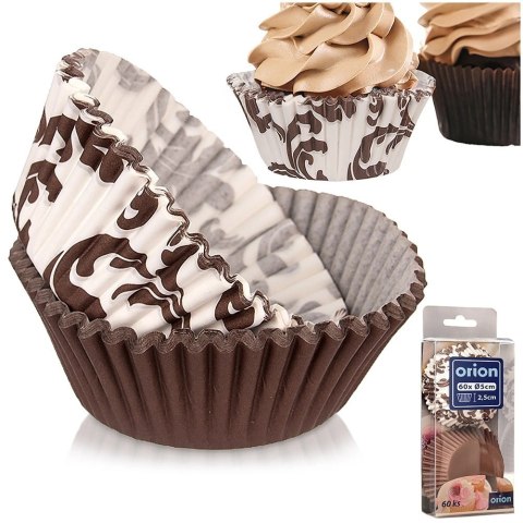 Grupa Orion Sp. z o.o. Papilotki Papierowe do Muffinek 60 szt 6,5 cm ORION Dekoracyjne