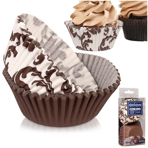 Grupa Orion Sp. z o.o. Papilotki Papierowe do Muffinek 60 szt 7,5 cm ORION Dekoracyjne