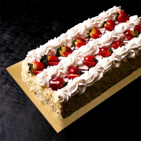 Grupa Orion Sp. z o.o. Podkład pod Tort Prostokąt Złoty 40 x 30 cm ORION Gruba Podkładka