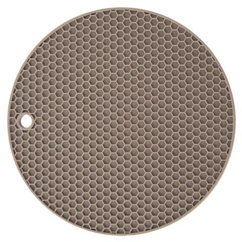 Grupa Orion Sp. z o.o. Podstawka pod Garnek Silikonowa Beżowa 17,5 cm ORION Odporna na Ciepło