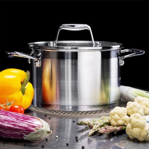 Grupa Orion Sp. z o.o. Podstawka pod Garnek Silikonowa Beżowa 17,5 cm ORION Odporna na Ciepło