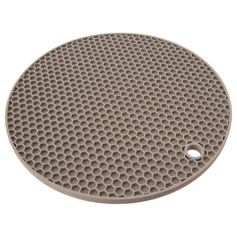 Grupa Orion Sp. z o.o. Podstawka pod Garnek Silikonowa Beżowa 17,5 cm ORION Odporna na Ciepło